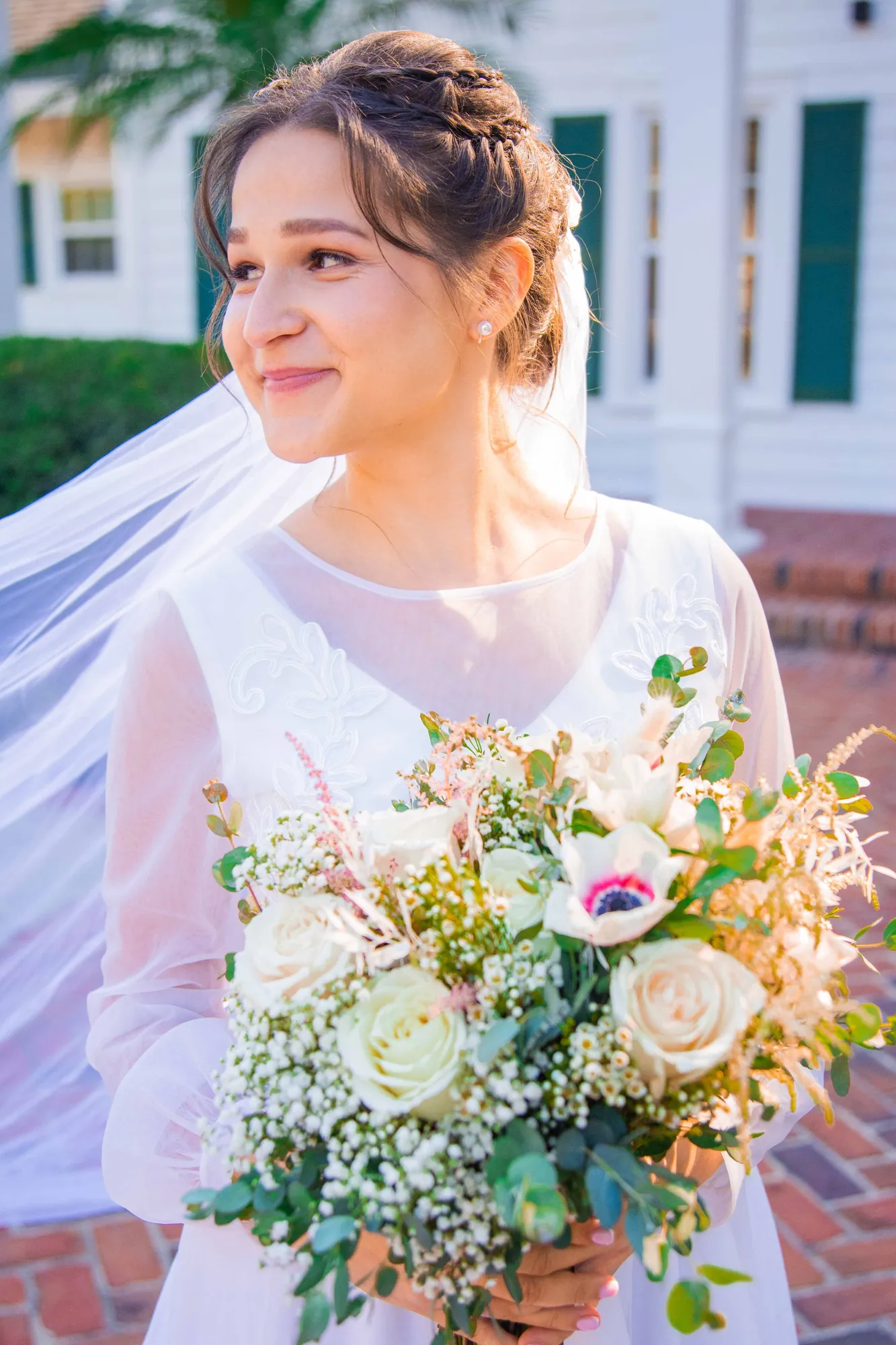 Bride getting ready, natural light detail